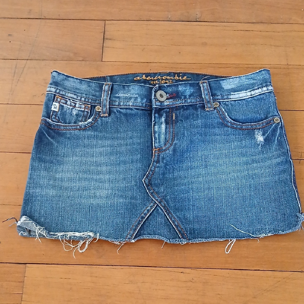 Abercrombie & Fitch Blue Denim Skirt